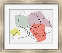 Framed Watercolor Abstract Sketch