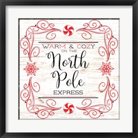 Framed North Peppermint Pole I