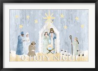 Framed O Holy Night Nativity