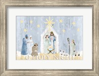 Framed O Holy Night Nativity