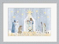 Framed O Holy Night Nativity