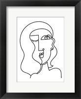 Framed Loopy Line Lady II