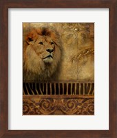 Framed Elegant Safari IV (Lion)