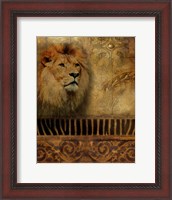 Framed Elegant Safari IV (Lion)