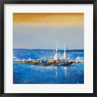 Framed Blue Ocean I