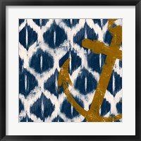 Framed Nautical Ikat I