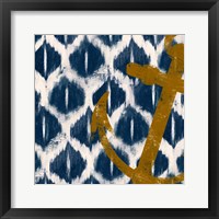 Framed Nautical Ikat I