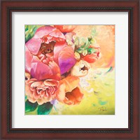 Framed Beautiful Bouquet of Peonies I