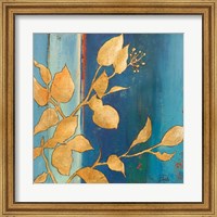 Framed Golden Blue I