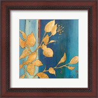 Framed Golden Blue I