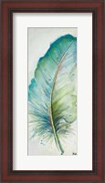 Framed Watercolor Feather IV