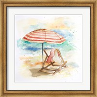 Framed Umbrella On The Beach II