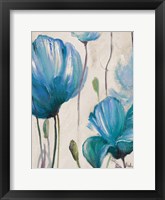 Framed Blue Poppies