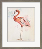 Framed 'Flamingo I' border=