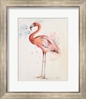 Framed 'Flamingo I' border=