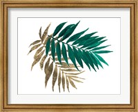 Framed Modern Jungle Leaves II