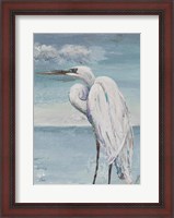 Framed Great Egret Standing