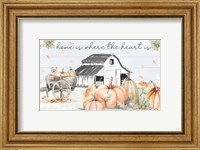 Framed Pumpkin Barn