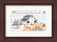 Framed Pumpkin Barn