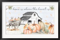 Framed Pumpkin Barn