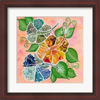 Framed Hibiscus Bouquet Collage