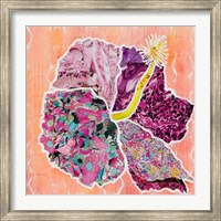 Framed Hibiscus Flower Collage