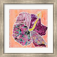 Framed Hibiscus Flower Collage