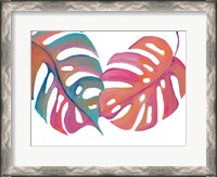 Framed Colorful Palm Leaves III