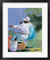 Sisters Fishing II Framed Print