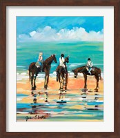 Framed Horses On The Beach