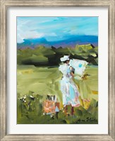 Framed Lady Painting