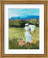 Framed Lady Painting