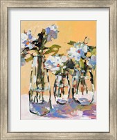 Framed Three Flower Vases