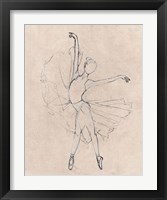 Framed Monochrome Ballerina