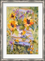 Framed Sunflower Chair