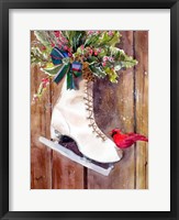 Framed Wintertime Ice Skate