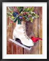 Framed Wintertime Ice Skate