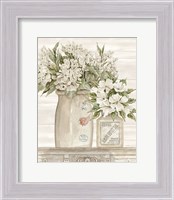 Framed Floral Country Crocks