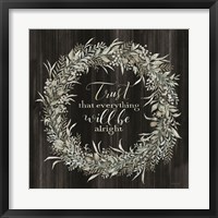 Framed Trust Wreath