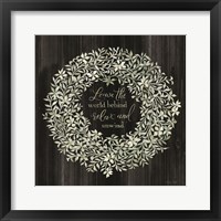 Framed Leave the World Behind Wreath