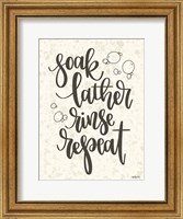 Framed Soak, Lather, Rinse, Repeat