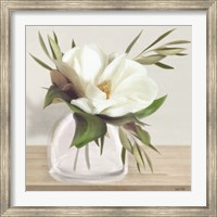 Framed Vintage Magnolia Bloom