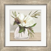 Framed Vintage Magnolia Bloom