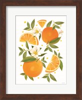 Framed Citrus Orange Botanical