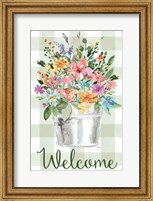 Framed Welcome Flowers