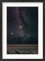 Framed Milky Way in Sawtooth Mountains