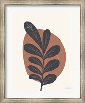 Framed Mid Century Modern III Terracotta