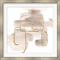 Framed Warm Gray Gold II