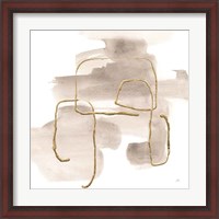 Framed Warm Gray Gold II