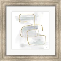 Framed Cool Gray Gold I